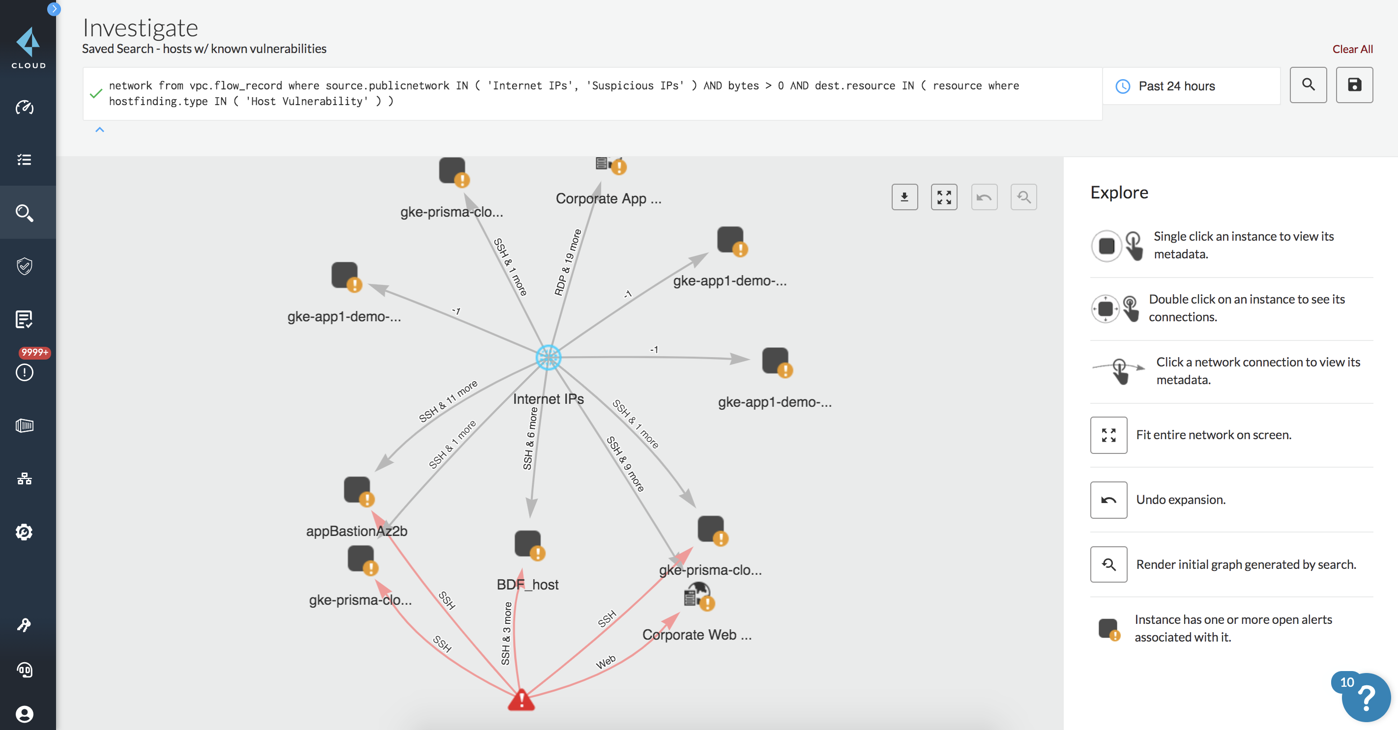 脅威インテリジェンス ベースの脅威検出ポリシー