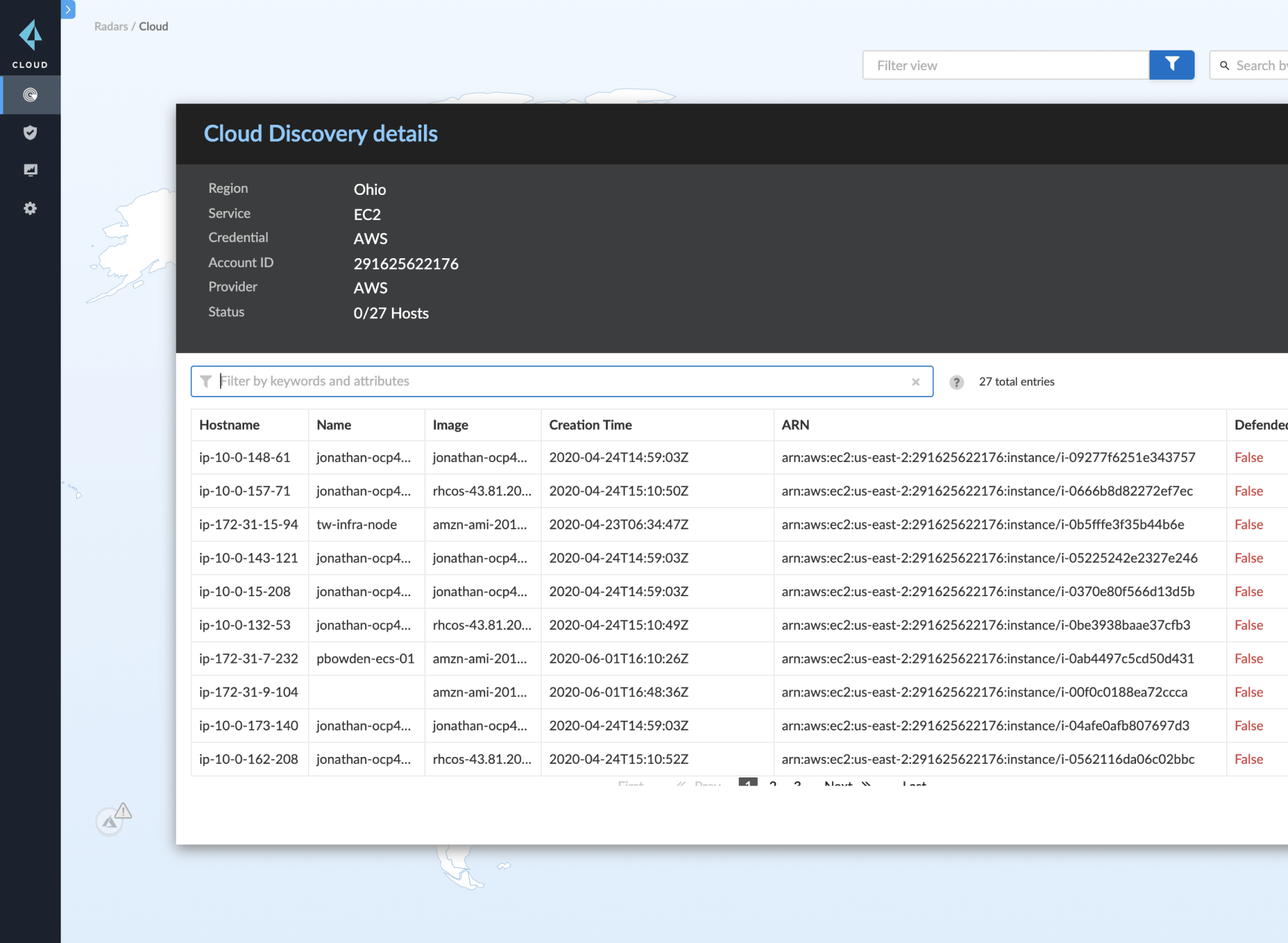 自動検出および自動保護の画像