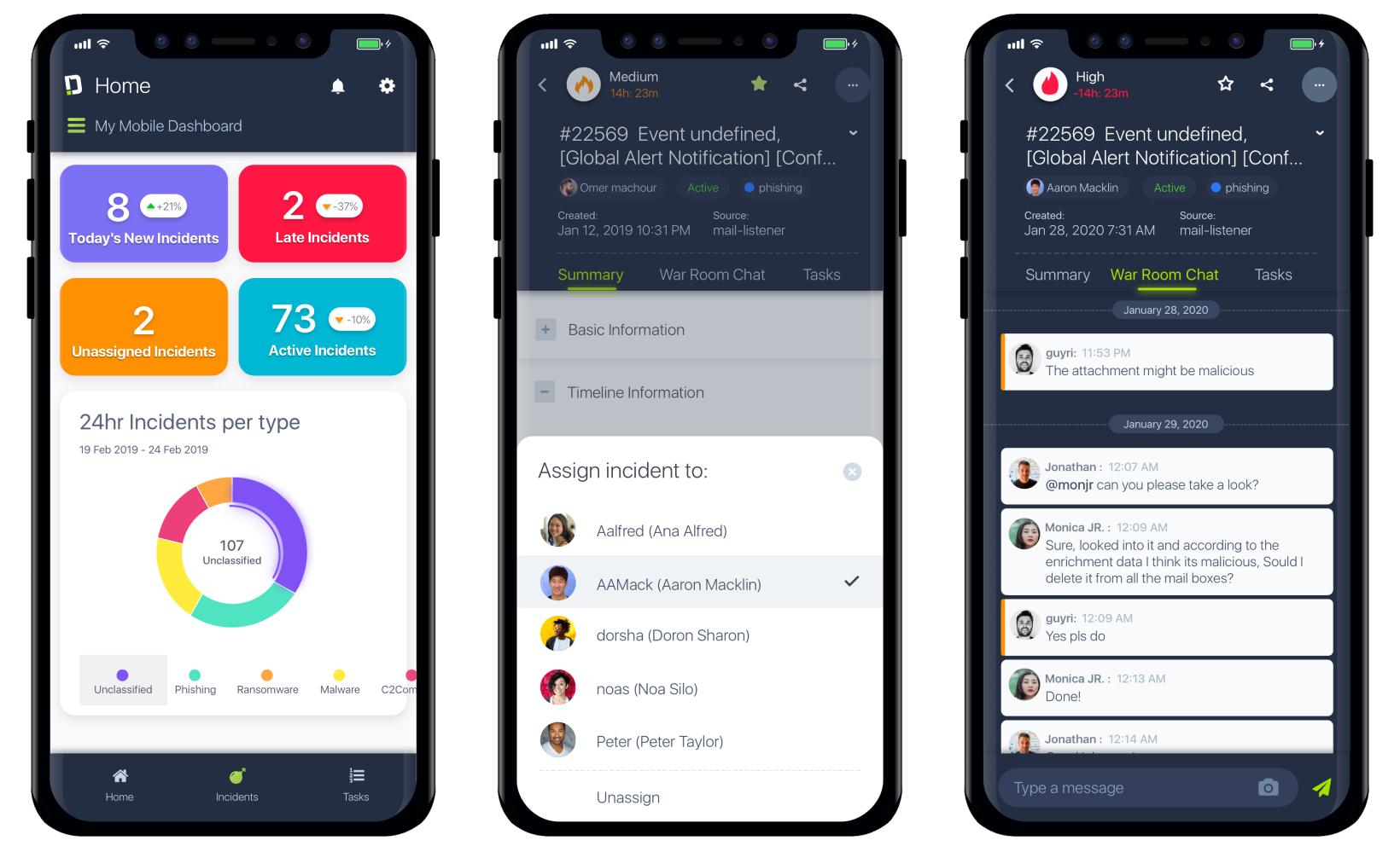 CORTEX XSOARモバイル アプリケーション