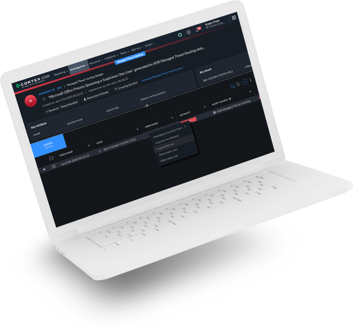 CORTEX XDRマネージド脅威ハンティング