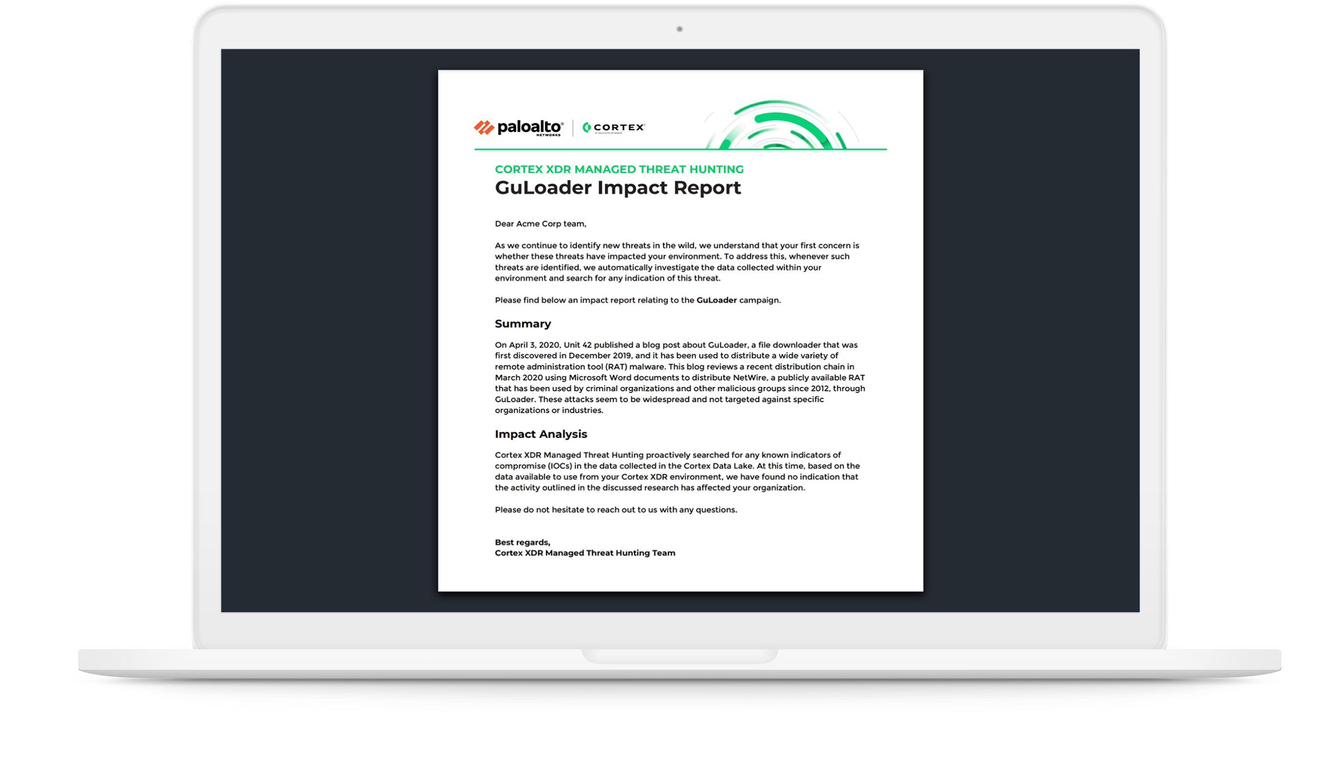 処方的なレポートに基づいて自信を持って対処
