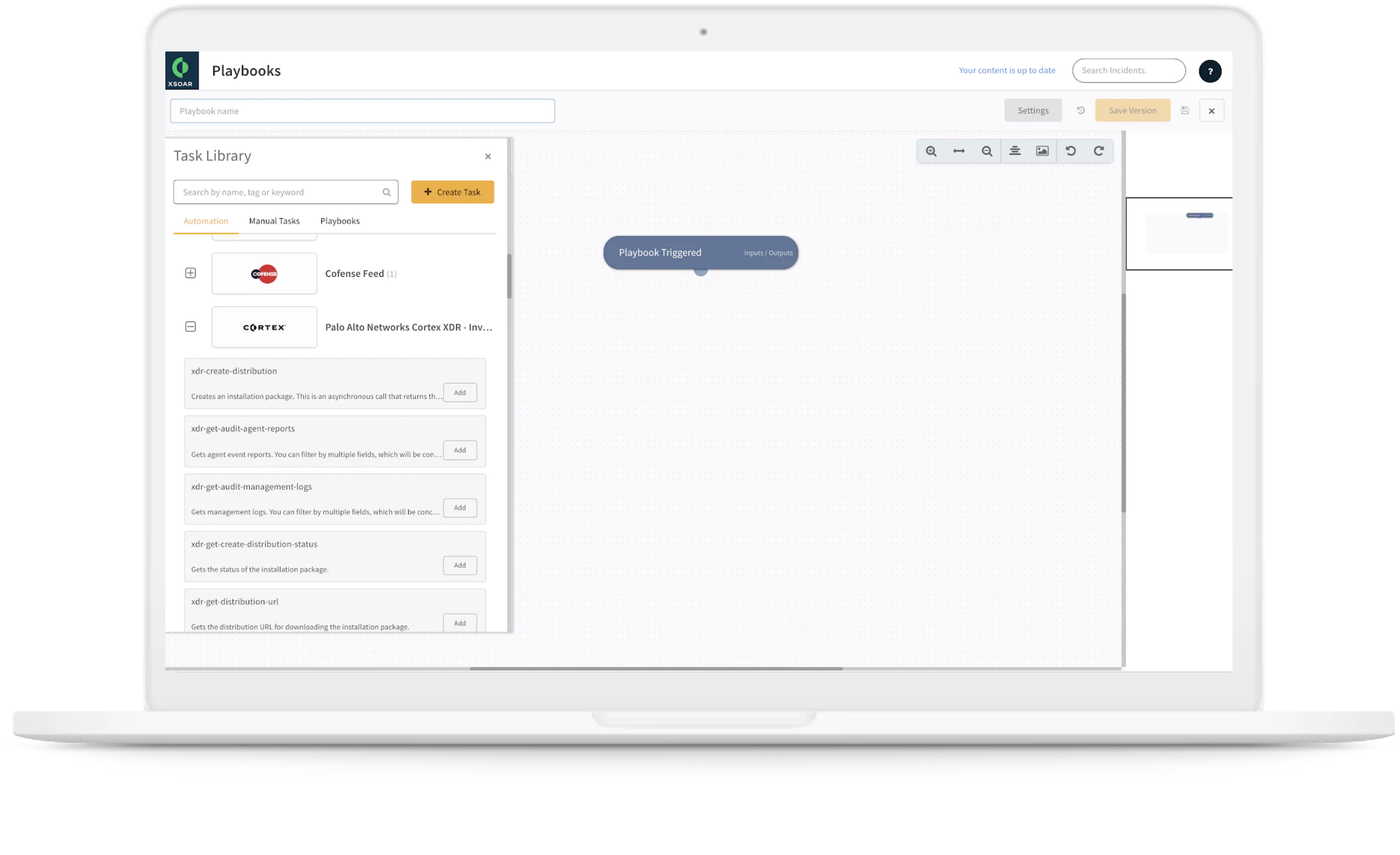 コーディング不要のプレイブック作成