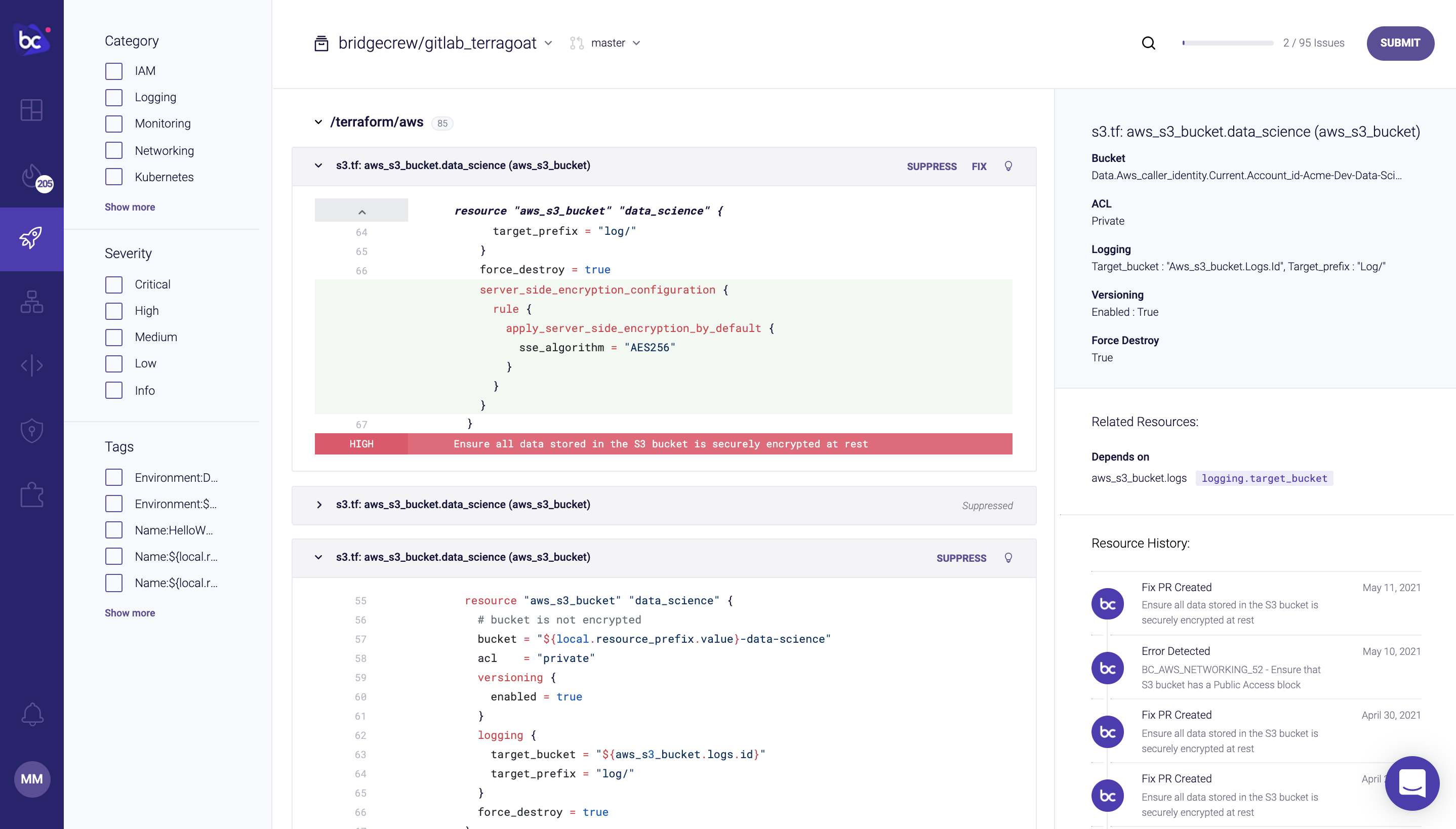 Infrastructure as Code (IaC) Security Front