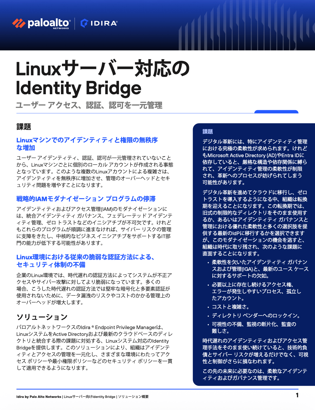 Idira Endpoint Privilege Manager Identity Bridge